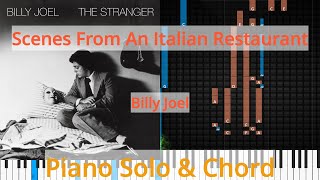 🎹Solo amp Chord Scenes From An Italian Restaurant Billy Joel Synthesia Piano [upl. by Anastasia]