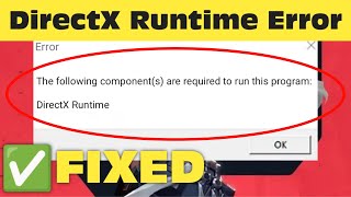 Fix Valorant The Following Components Are Required To Run This Program DirectX Runtime Error [upl. by Winfrid]