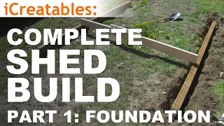 How to Build A Shed  Part 1  The Shed Foundation [upl. by Lester]