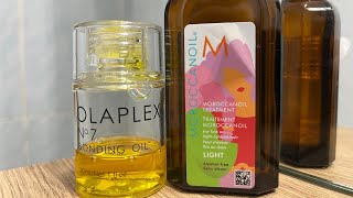 Olaplex no7 Oil VS Morrocanoil for fine hair oil [upl. by Mcgruter]