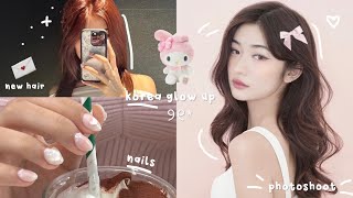 GLOW UP IN KOREA ୨୧  dyeing my hair red personal color test ID pics nails by twice’s nail artist [upl. by Irving]