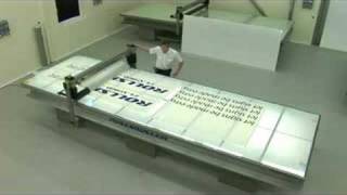 Using application tape easy and efficient  ROLLSROLLER Flatbed Applicator  the sign making tool [upl. by Aekin364]