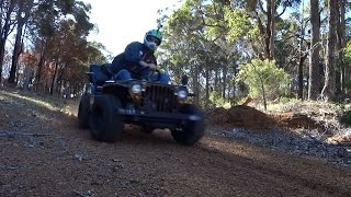 Mini Jeep Willys 150cc Rally Part 2  GoPro [upl. by Pearce505]