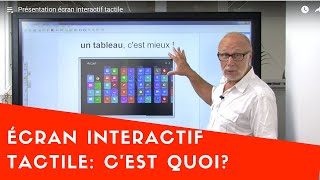 Présentation de lécran interactif tactile [upl. by Azarcon]