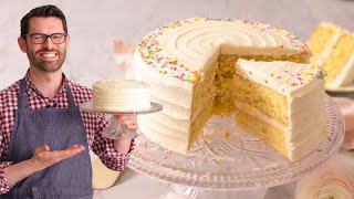 The Most AMAZING Vanilla Cake Recipe [upl. by Nrek]