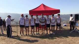 Bellarmine Varsity XC at 2015 CCS Championships at Crystal Springs 11142015 [upl. by Renaldo]