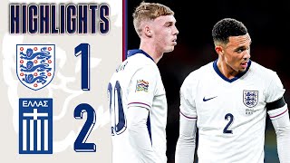 England 12 Greece  Three Lions Defeated At Wembley  UEFA Nations League Highlights [upl. by Jazmin510]