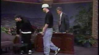 Donnie Wahlberg and Marky Mark on Jay Leno Loungin [upl. by Trocki96]