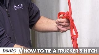 How to Tie a Truckers Hitch Instructional Video [upl. by Annawak]