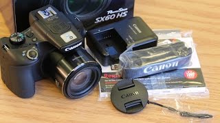 NEW Canon PowerShot SX60 HS Hands On Unboxing and Initial Review Plus Sample Video amp Pictures [upl. by Amitie460]