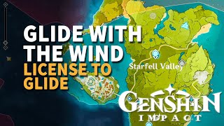 Glide with the wind Genshin Impact License to Glide  Wind Courage and Wings [upl. by Kreiker]