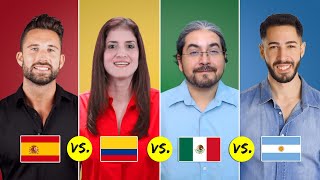 Spain vs Colombia vs Mexico vs Argentina  Spanish Word Differences [upl. by Lotsirk]