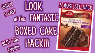 LOOK at this FANTASTIC BOXED CAKE HACK  BEST CAKE EVER  QUICK amp EASY  MUST SEE HACK [upl. by Harobed827]