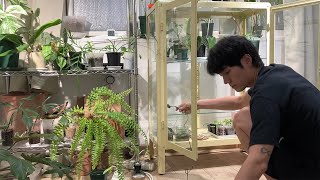 IKEA 파브리셰르로 식물장 만들기 LED 식물등 설치 [upl. by Eciralc512]