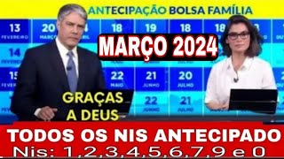 CALENDÁRIO DO AUXÍLIO BRASIL MARÇO 2024 ANTECIPADO [upl. by Arratal]