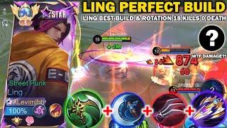 GLOBAL LING BEST BUILD amp ROTATION 2024  TUTORIAL HOW TO GET WINSTREAK USING LING IN 2024  MLBB [upl. by Notsgnik930]