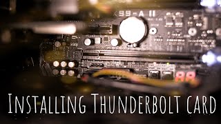 Thunderboltex 3 card installation  ASUS Thunderbolt 3 [upl. by Daley]