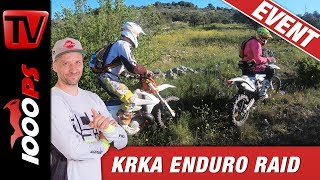 Endurofahren am Meer  KRKA Enduro Raid 2019  1000 Starter [upl. by Barnabas]