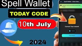 Spell Wallet Daily Puzzle  Today Spell Wallet Daily Puzzle 11 July [upl. by Nodnas]