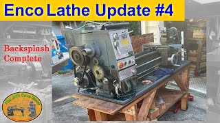 New to Shop Lathe Update 4  Backsplash Build [upl. by Zurc]