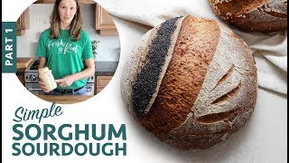 Simple Sorghum Sourdough  Part 1 GlutenFree Vegan Bread [upl. by Thapa667]