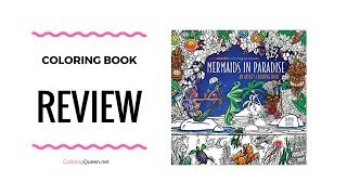 Mermaids in Paradise Coloring Book Review  Denyse Klette [upl. by Ahsemak]