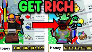 10 Best Ways To Get Rich FAST In Bee Swarm Simulator Roblox [upl. by Aneehs]