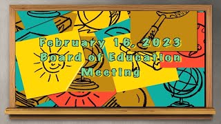 Woodbridge School Board of Ed Meeting February 16 2023 [upl. by Thursby]