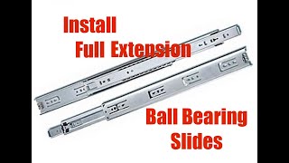 How To Install Ball Bearing Drawer Slides [upl. by Mosera]