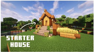 Minecraft  how to build a simple starter house [upl. by Greyson]