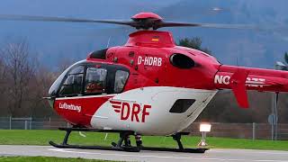 DRF Luftrettung  Landung Christoph 53  EC 135  DHDRB  Uniklinik Heidelberg [upl. by Henghold]