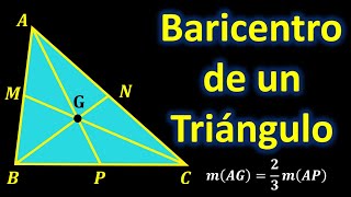 Baricentro de un triángulo [upl. by Laina905]