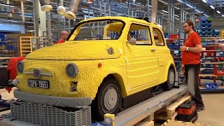 LifeSize LEGO Fiat 500 Car – 190000 Pieces [upl. by Latini]