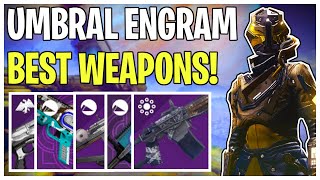 Umbral Engram Beginner Guide Best Weapons amp God Rolls  Destiny 2 Season of Arrivals [upl. by Nydroj679]