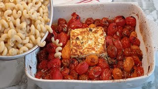 Tu dois essayer ❗ recette de pâtes à la fêta et tomates cerises aux four❗ incroyablement facile et😋👌 [upl. by Iznyl]