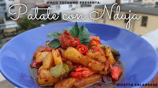 PATATE CON NDUJA Ricetta Facile e PICCANTISSIMA [upl. by Vihs262]