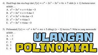 JAWAB SOAL ULANGAN POLINOMIAL‼️ [upl. by Leanahtan712]