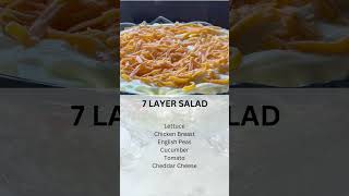 7 Layer Salad  Salad  Summer Salad  Dinner ideas  Side Dish  Vegetable [upl. by Fusuy]