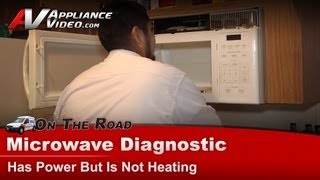 GE Microwave Repair  Has Power but Is Not Heating  Magnetron [upl. by Adim920]