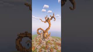 Creating My Biggest Custom Tree Yet in Minecraft minecraftbuilding minecraft minecrafttutorial [upl. by Shantha]