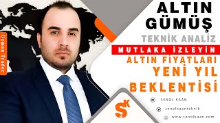 ALTIN VE GÜMÜŞ ANALİZİ YENİ YIL BEKLENTİSİ [upl. by Noraha719]