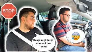 Zijn rijles gaat niet zoals verwacht❌🚗  Onderschat je praktijkexamen niet [upl. by Enialb]