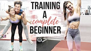 TRAINING A COMPLETE BEGINNER  KILLER WORKOUT FOR LEAN LEGS [upl. by Kiehl]