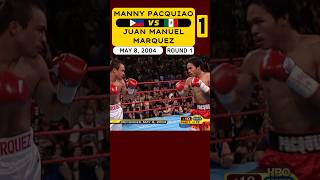 Manny Pacquiao 🇵🇭 VS 🇲🇽 Juan Manuel Marquez 1  May 8 2004  ROUND 1 [upl. by Ailee]