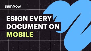 How to eSign Documents on Mobile [upl. by Timotheus]