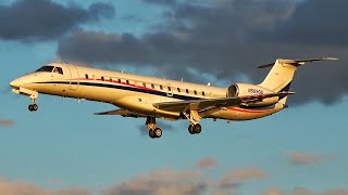 4K  MSP Airport Evening Spotting Featuring Boeing 747400 [upl. by Coward]