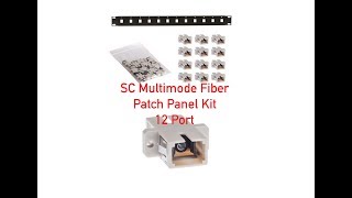 SC Multimode Fiber Patch Panel Kit  12 Port P15311012 [upl. by Natsyrk]