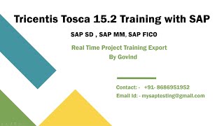 TOSCA With SAP  TOSCA  TOSCA AUTOMATION  TOSCA SAP Automation  Micro Focus ALM  Quality Center [upl. by Oilasor]