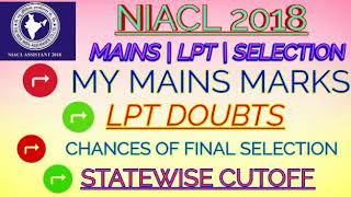 NIACL ASSISTANT MAINS RESULT LPT [upl. by Evets648]