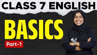 Class 7 English  English Basics Part 1  Eduport [upl. by Asenad]